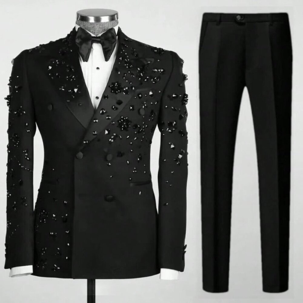 Dillon 2 Piece Slim Fit Double Breasted Tuxedo Suit